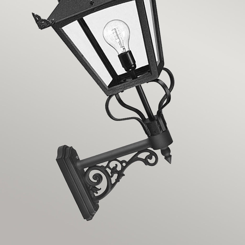 GB1-BLACK Grampian 1 Light  Outdoor Wall Lantern Black