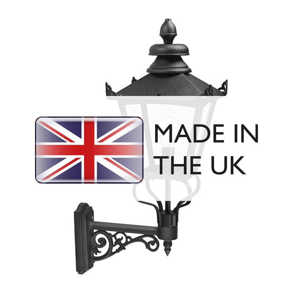 GB1-BLACK Grampian 1 Light  Outdoor Wall Lantern Black