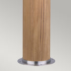 GZ-POOLE-B Poole 1 Light  Outdoor Bollard Teak and Stainless Steel