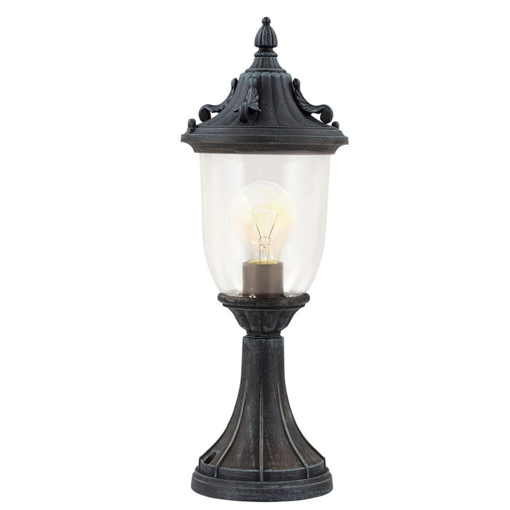 GZH-ELK3 Elkstone 1 Light  Outdoor Pedestal Verdigris