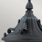 GZH-ELK3 Elkstone 1 Light  Outdoor Pedestal Verdigris