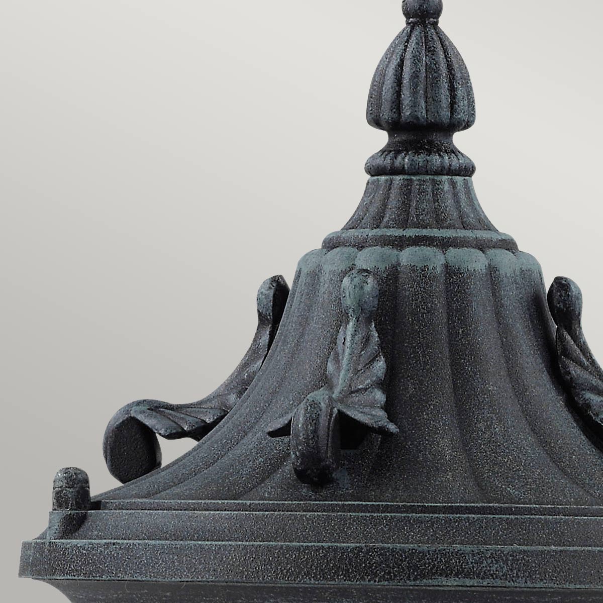 GZH-ELK3 Elkstone 1 Light  Outdoor Pedestal Verdigris