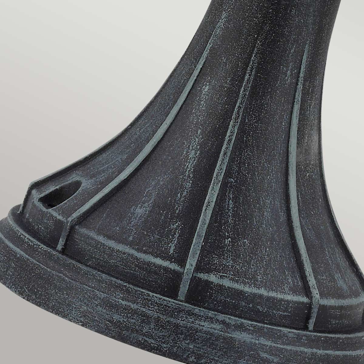 GZH-ELK3 Elkstone 1 Light  Outdoor Pedestal Verdigris