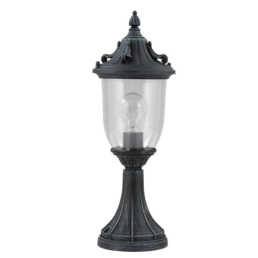 GZH-ELK3 Elkstone 1 Light  Outdoor Pedestal Verdigris