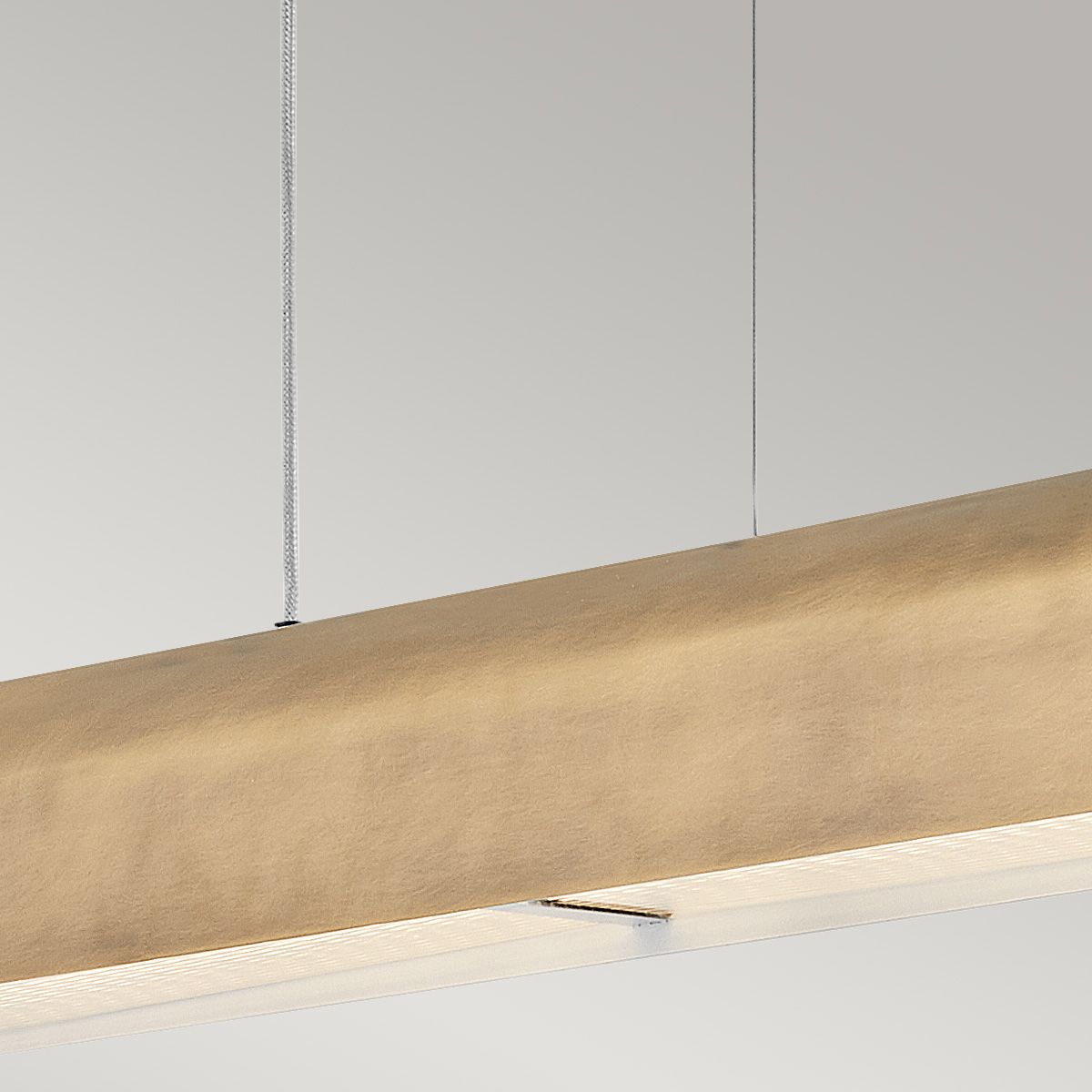 HK-ARCO-LED-LP-117-HB Hinkley Arco Linear LED pendant Heritage Brass