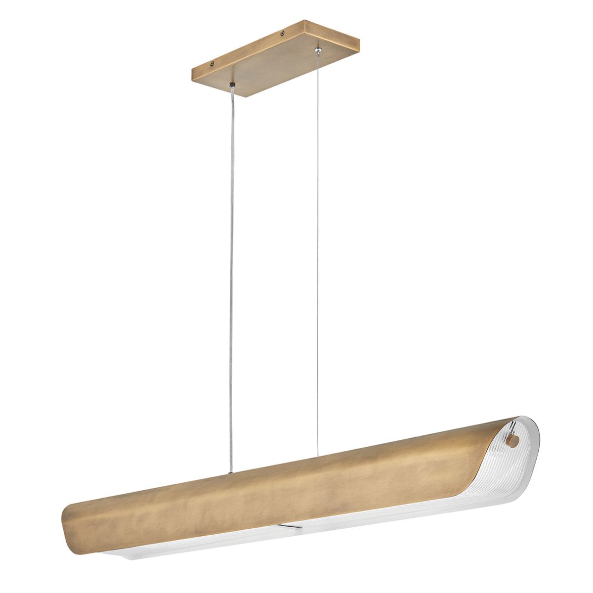 HK-ARCO-LED-LP-117-HB Hinkley Arco Linear LED pendant Heritage Brass