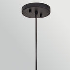 HK-ARLEN-P1-L-BK Arlen 1 Light Large Outdoor Pendant Black & Rattan