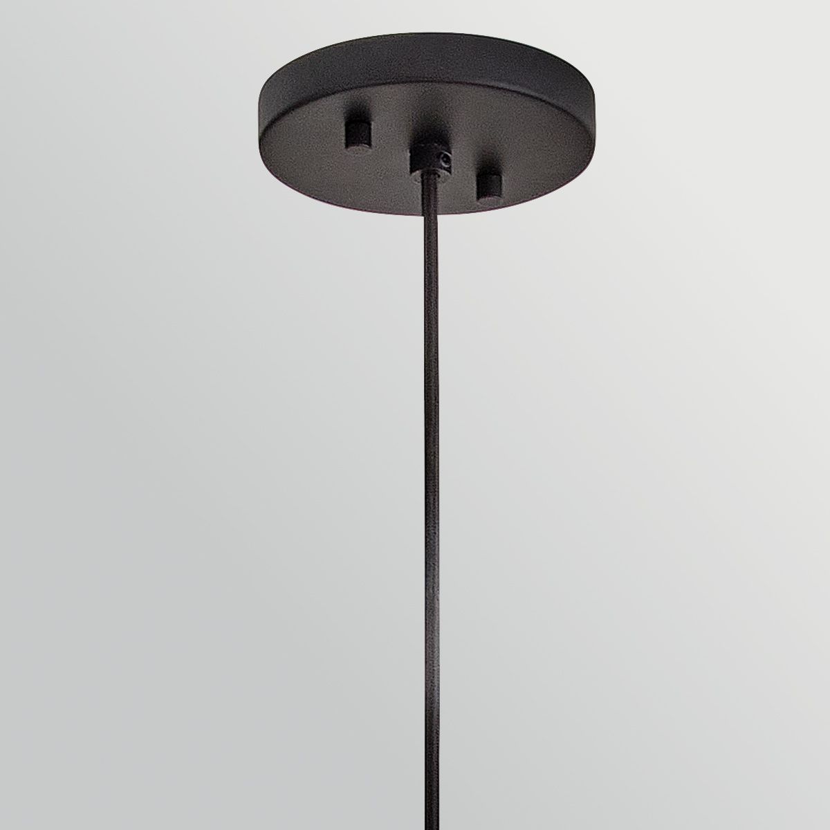 HK-ARLEN-P1-L-BK Arlen 1 Light Large Outdoor Pendant Black & Rattan