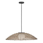 HK-ARLEN-P2-L-BK Arlen 1 Light X-Large Outdoor Pendant Black & Rattan