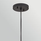 HK-ARLEN-P2-L-BK Arlen 1 Light X-Large Outdoor Pendant Black & Rattan