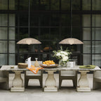 HK-ARLEN-P2-L-BK Arlen 1 Light X-Large Outdoor Pendant Black & Rattan