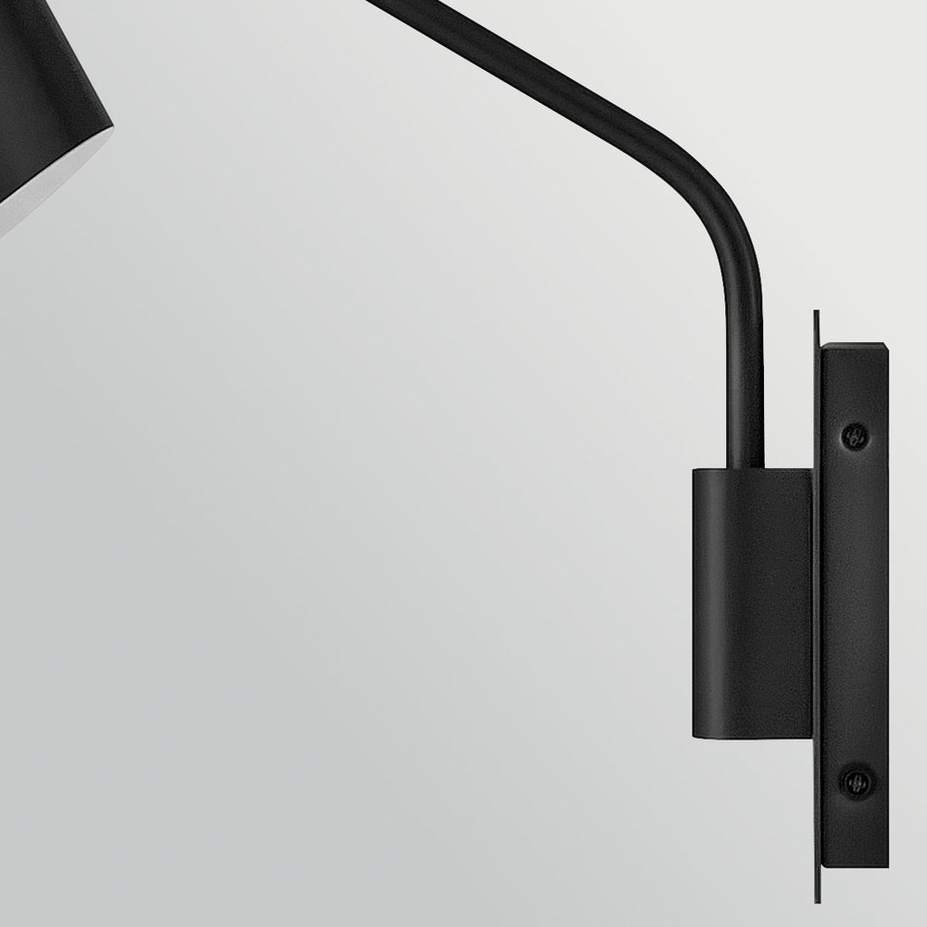 HK-BRAY-1WB-BK Bray 1 Light Wall Light Black