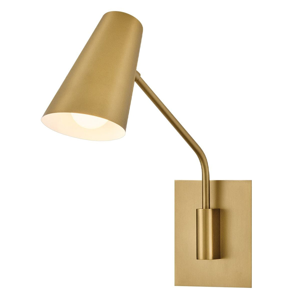 HK-BRAY-1WB-LCB Bray 1 Light Wall Light Laquered Brass
