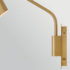 HK-BRAY-1WB-LCB Bray 1 Light Wall Light Laquered Brass