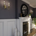 HK-CAMBRIDGE2 Cambridge 2 Light Wall Light Burnished Brass