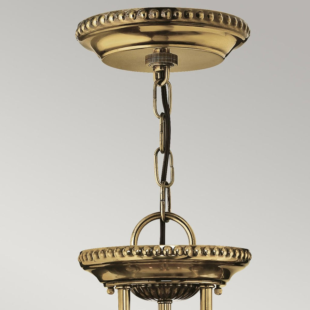 HK-CAMBRIDGE-P-S Cambridge 3 Light Small Pendant Burnished Brass