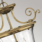 HK-CAMBRIDGE-P-S Cambridge 3 Light Small Pendant Burnished Brass