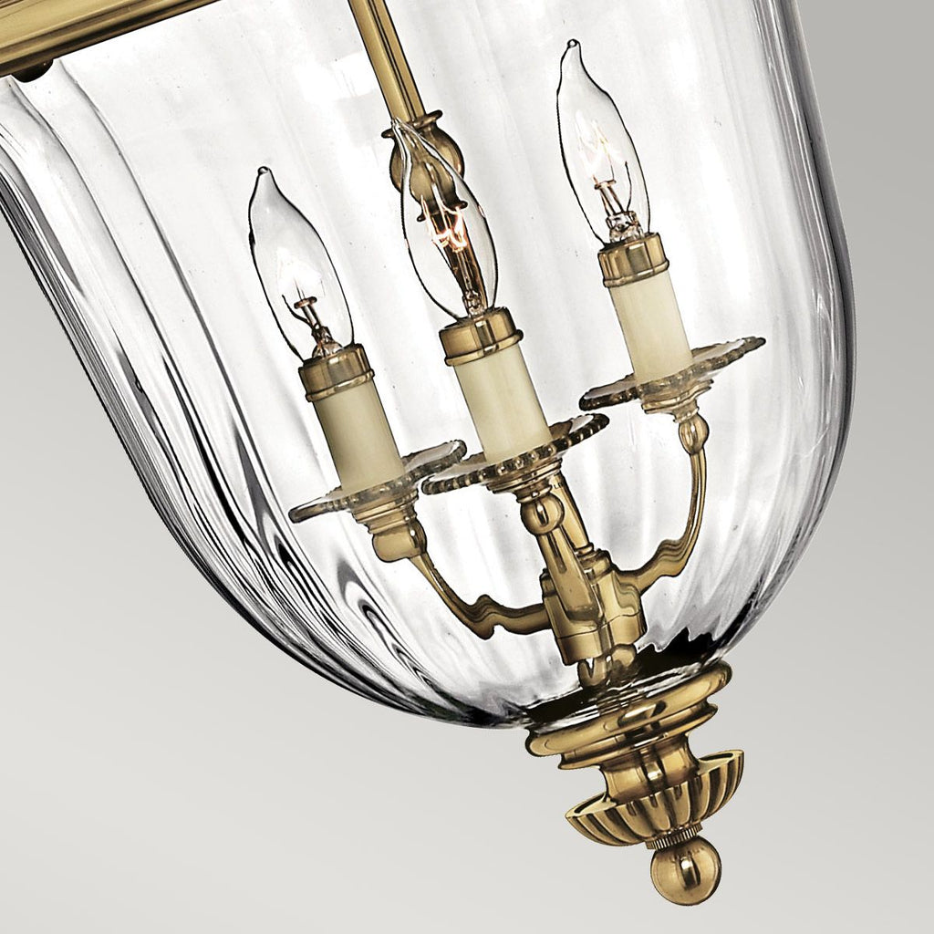 HK-CAMBRIDGE-P-S Cambridge 3 Light Small Pendant Burnished Brass