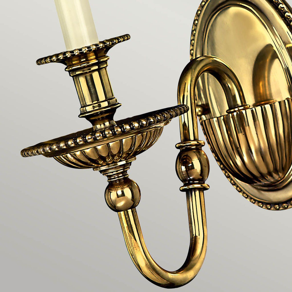HK-CAMBRIDGE1 Cambridge 1 Light Wall Light Burnished Brass