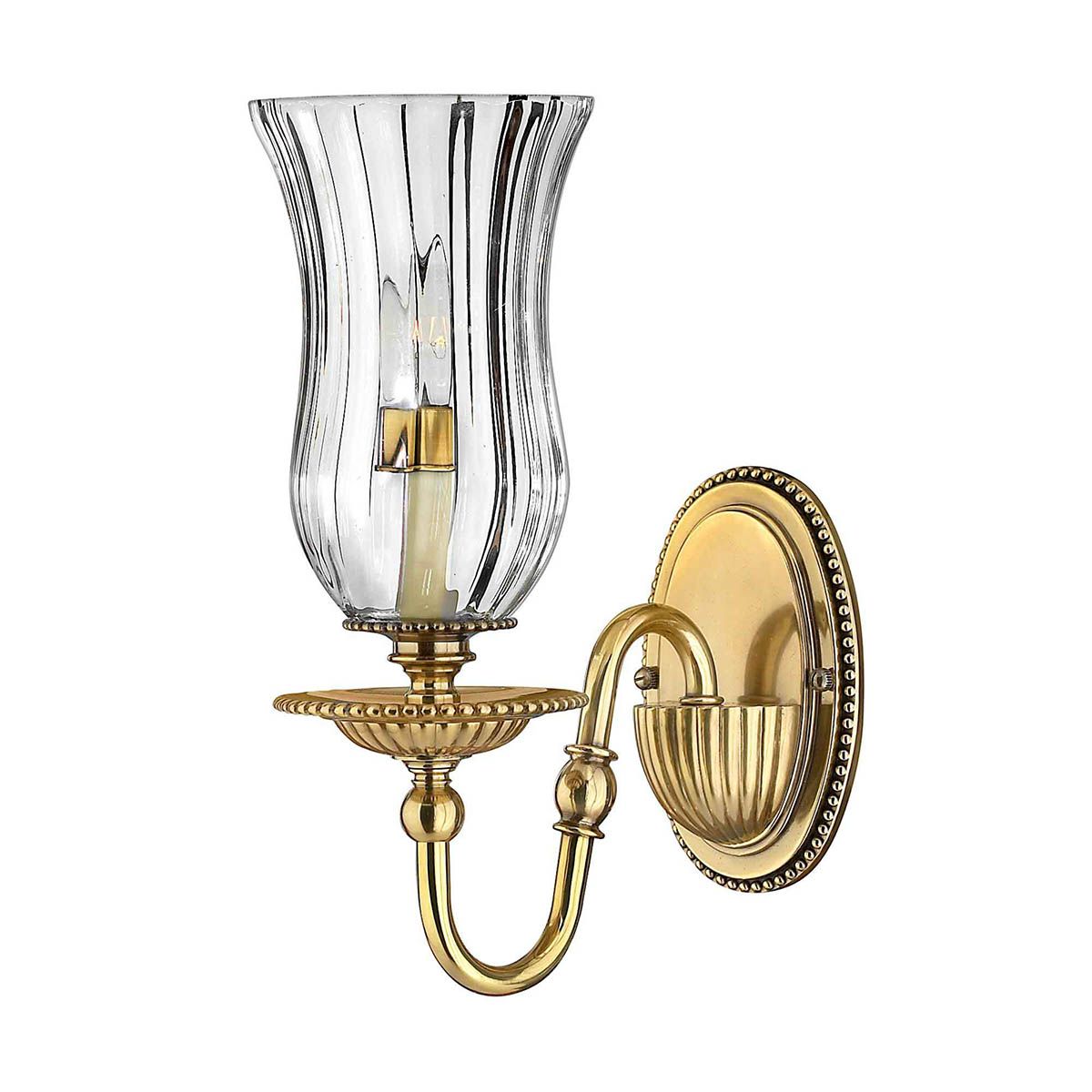 HK-CAMBRIDGE1 Cambridge 1 Light Wall Light Burnished Brass