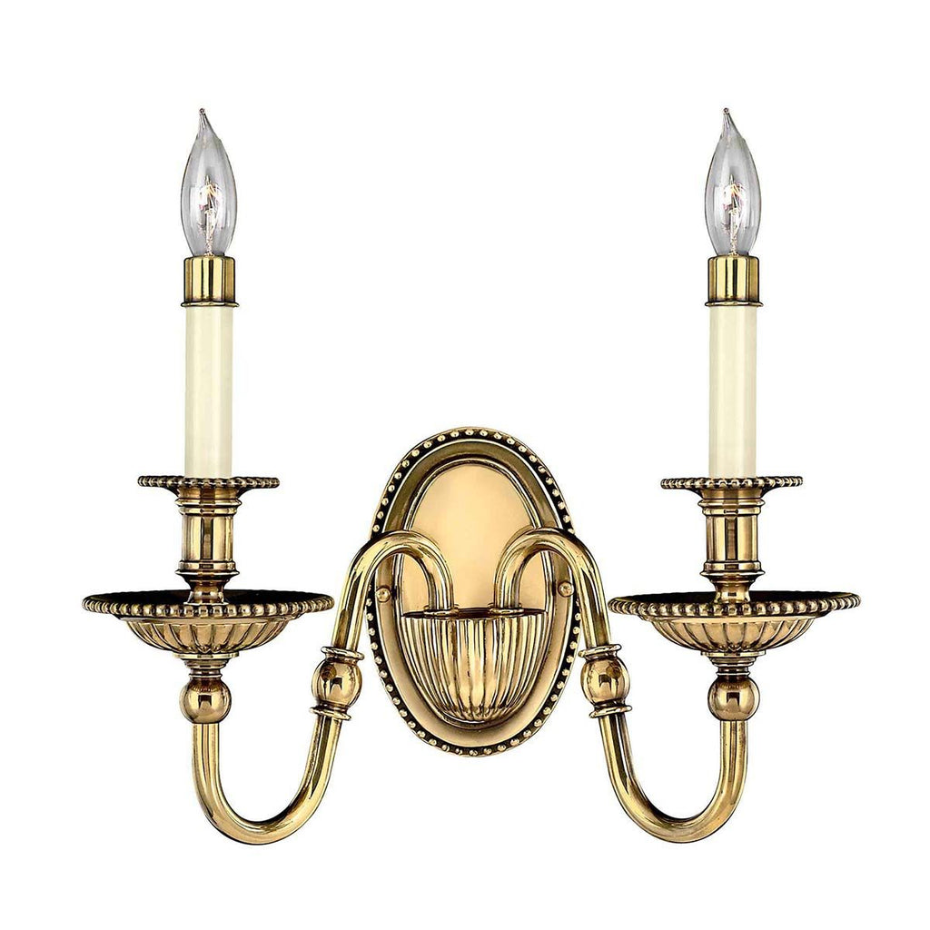 HK-CAMBRIDGE2 Cambridge 2 Light Wall Light Burnished Brass