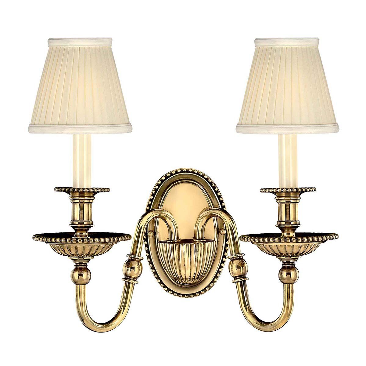 HK-CAMBRIDGE2 Cambridge 2 Light Wall Light Burnished Brass