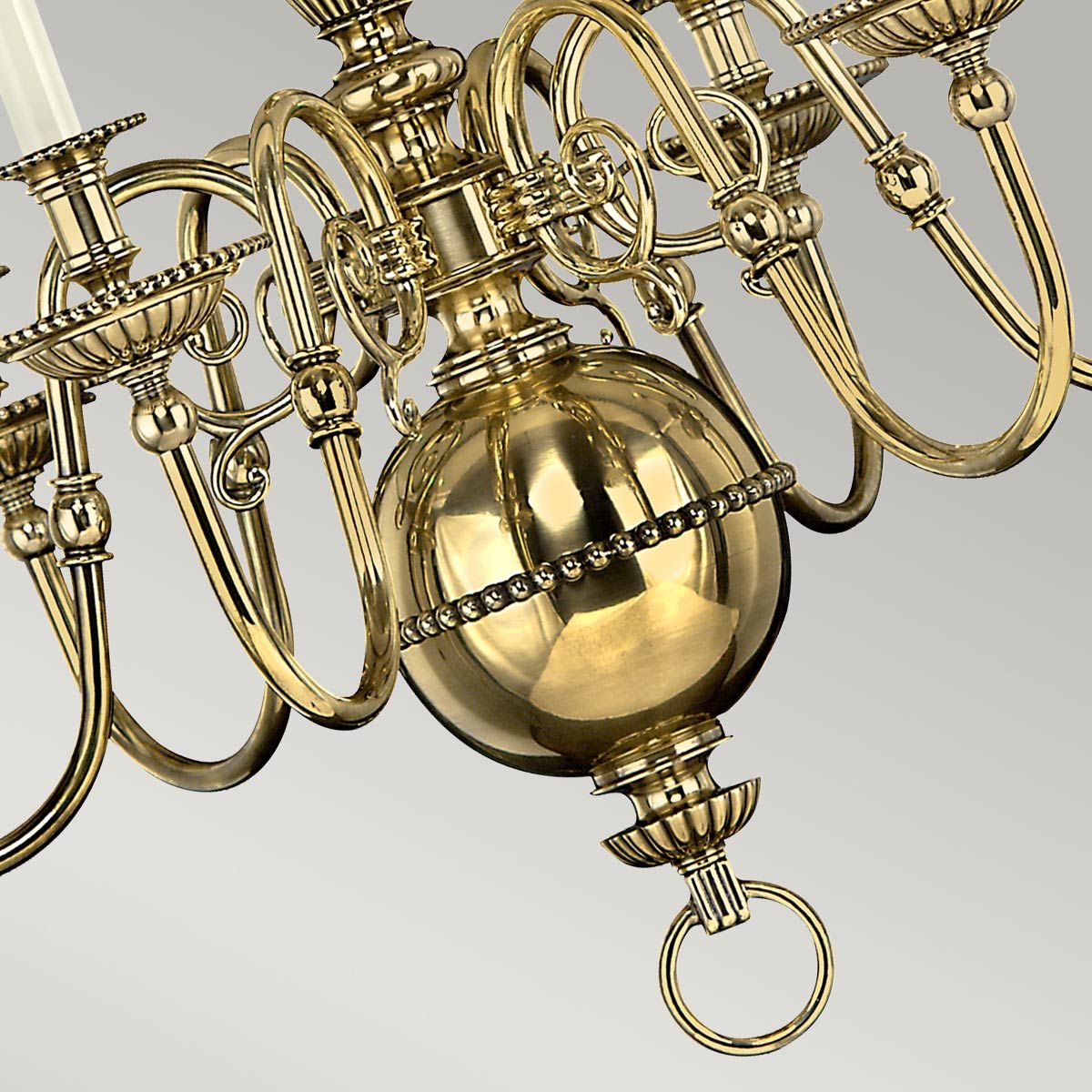 HK-CAMBRIDGE6 Cambridge 6 Light Chandelier Burnished Brass