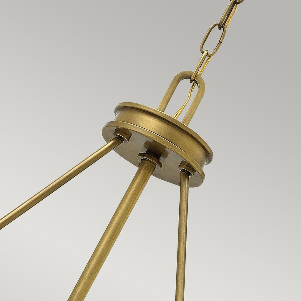 HK-COLLIER-P Collier 4 Light Pendant Heritage Brass