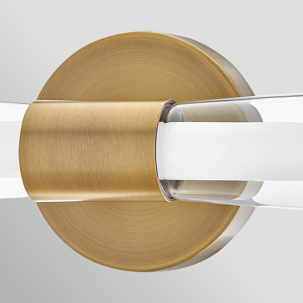 HK-ELIN-LED-WB2-LCB Elin LED  Bathroom Wall Light  Lacquered Brass