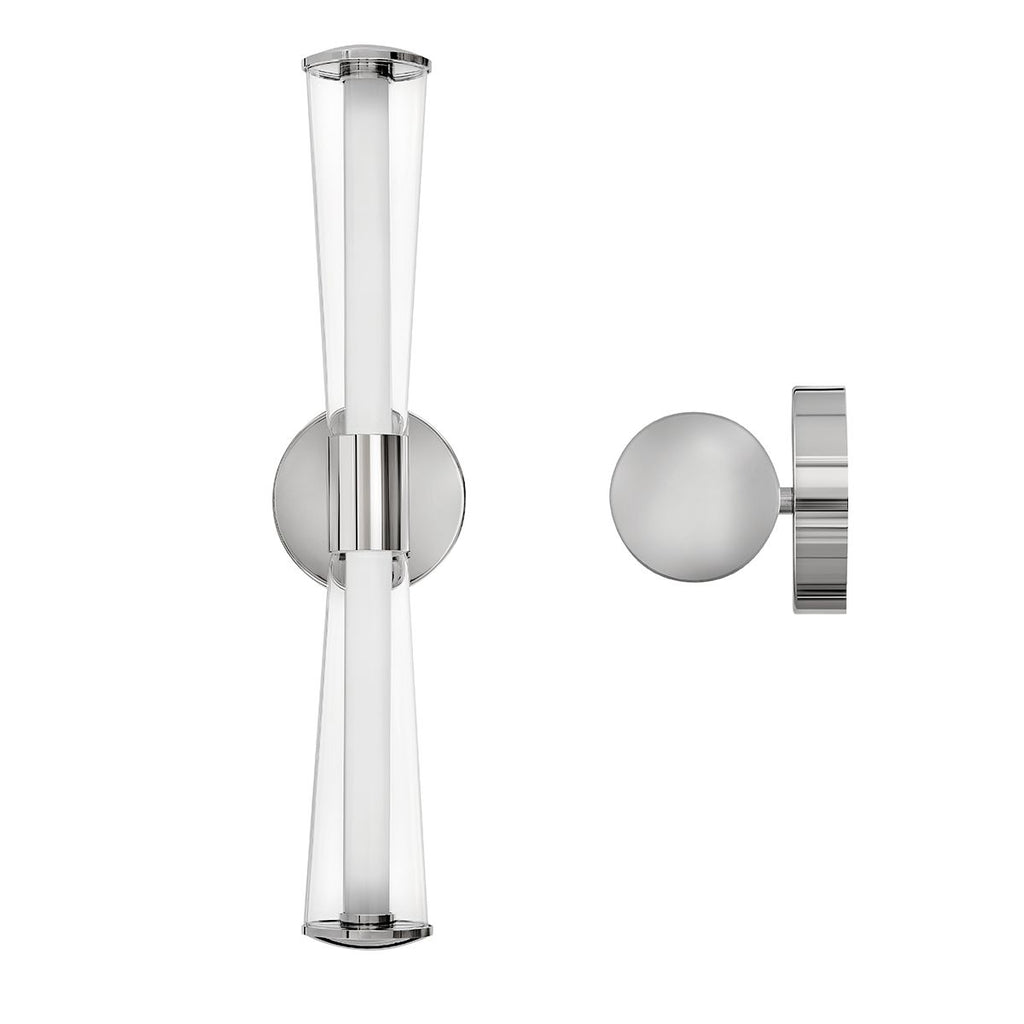HK-ELIN-LED-WB2-PC Elin LED  Bathroom Wall Light  Polished Chrome
