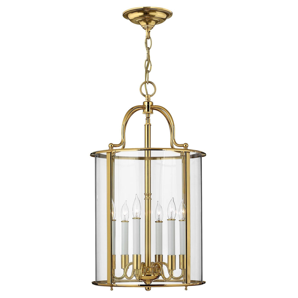 HK-GENTRY-P-L-PB Gentry 6 Light Large Pendant Polished Brass