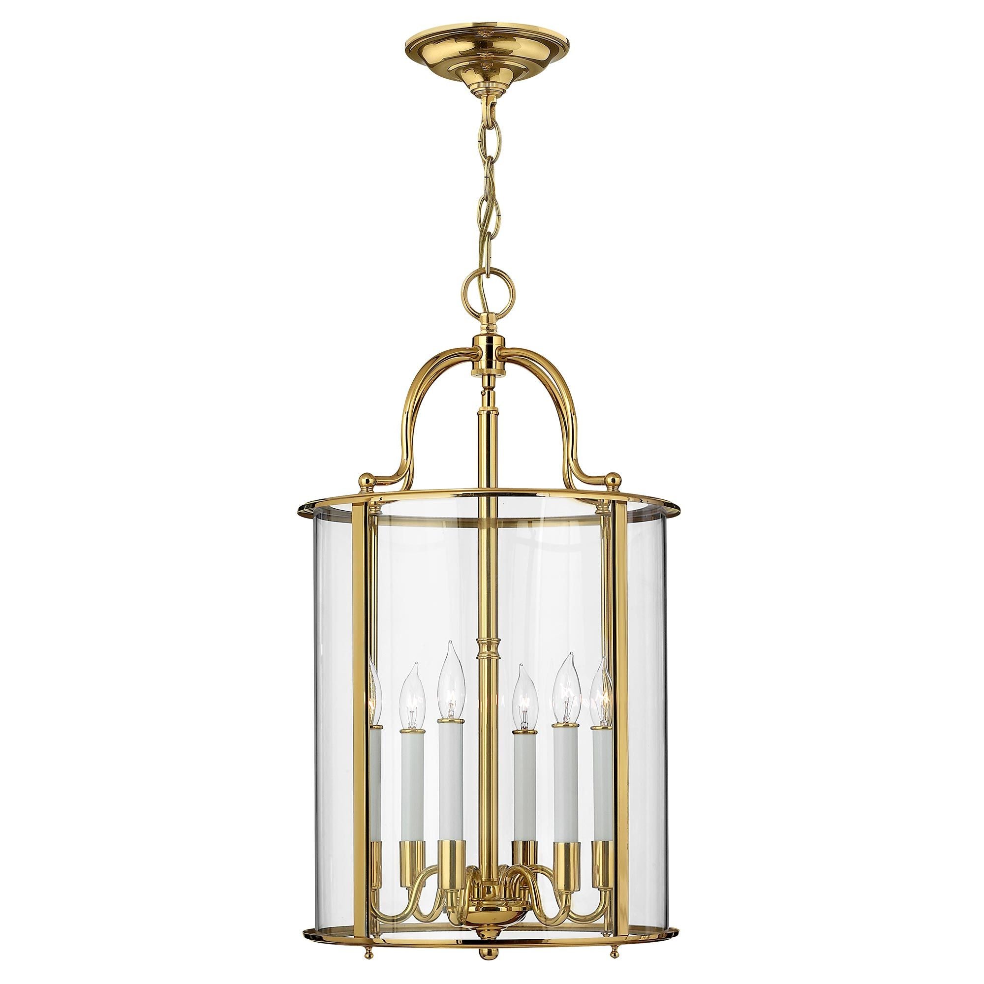 HK-GENTRY-P-L-PB Gentry 6 Light Large Pendant Polished Brass