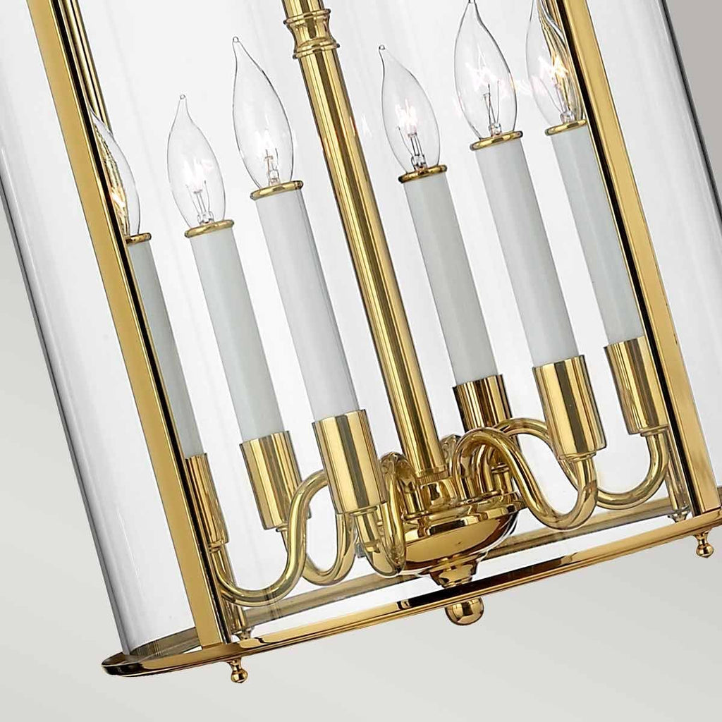 HK-GENTRY-P-L-PB Gentry 6 Light Large Pendant Polished Brass