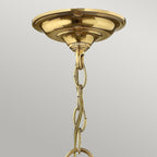HK-GENTRY-P-M-PB Gentry 4 Light Medium Pendant Polished Brass