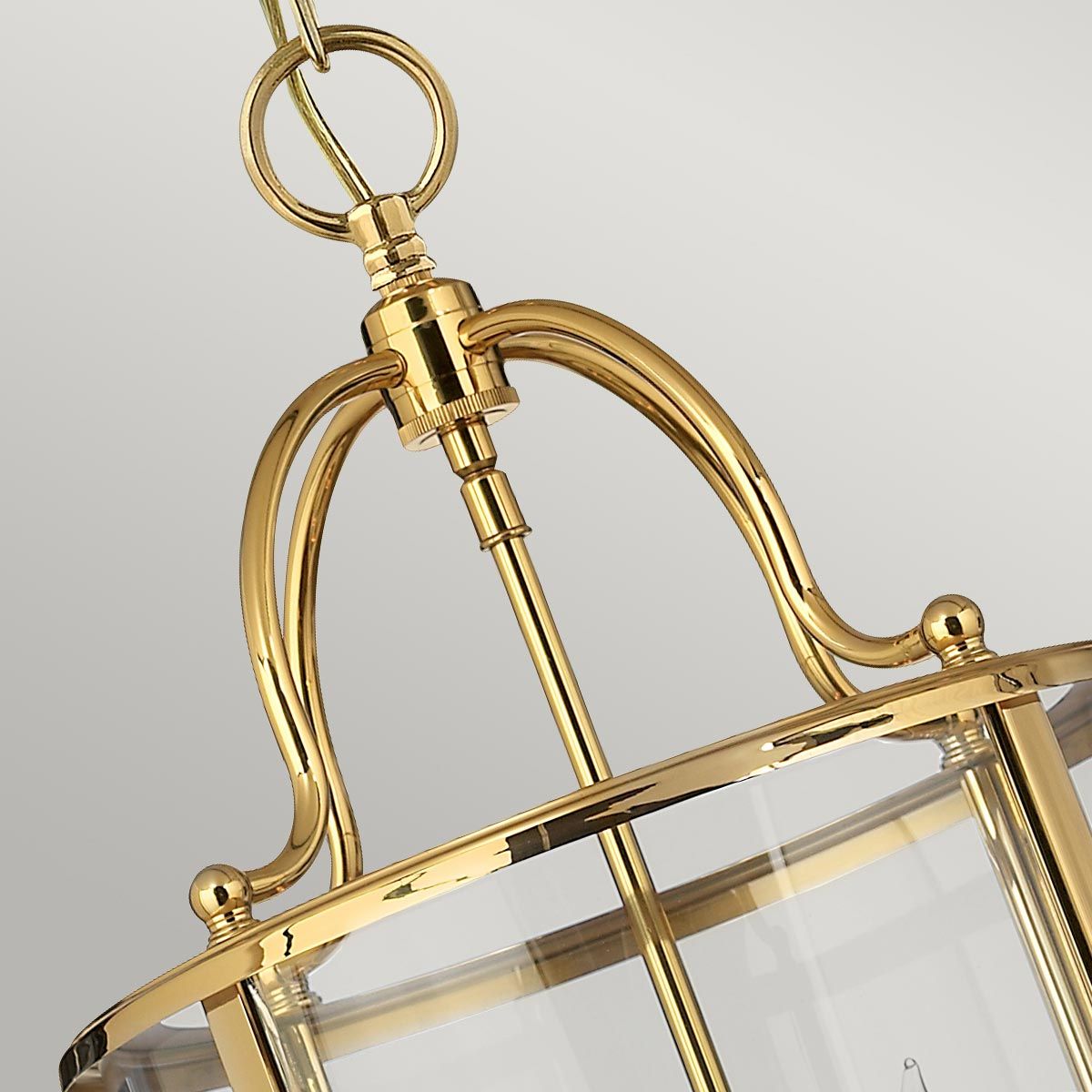 HK-GENTRY-P-M-PB Gentry 4 Light Medium Pendant Polished Brass