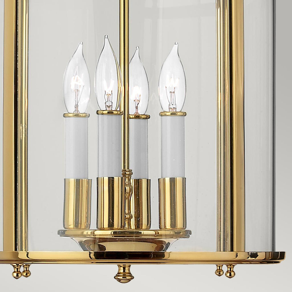 HK-GENTRY-P-M-PB Gentry 4 Light Medium Pendant Polished Brass