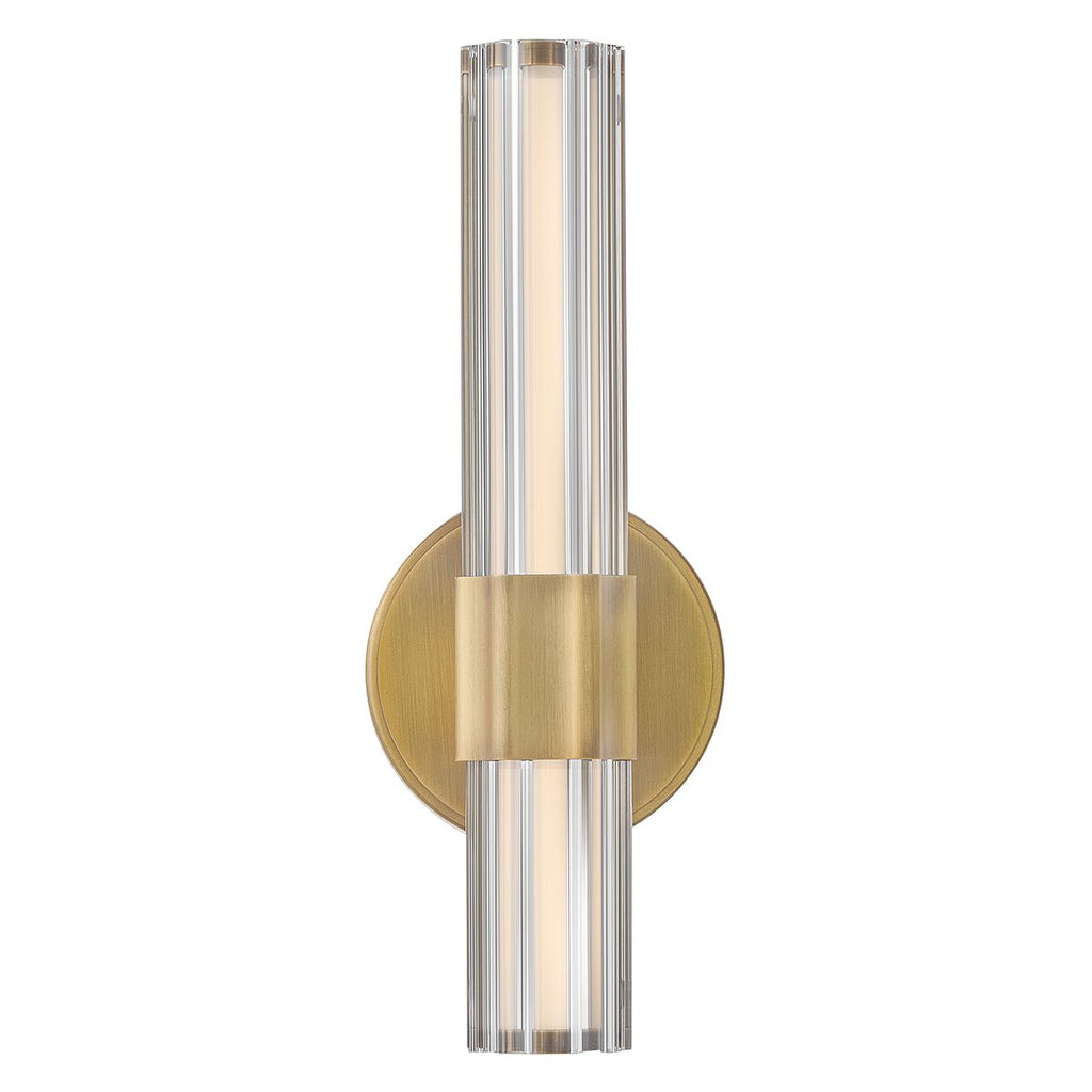 HK-GEORGETTE-LED1-LCB Georgette Small LED  Bathroom Wall Light  Laquered Brass