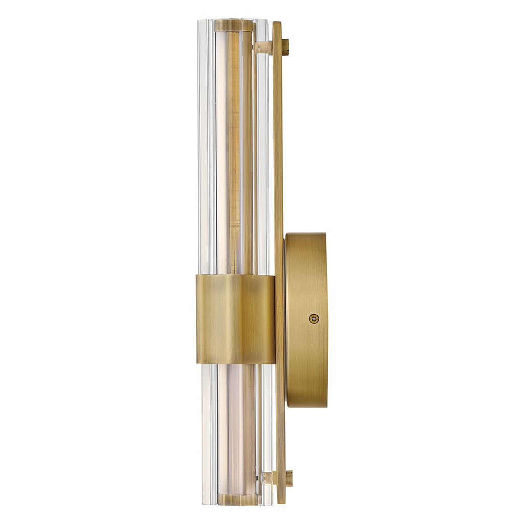 HK-GEORGETTE-LED1-LCB Georgette Small LED  Bathroom Wall Light  Laquered Brass