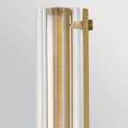 HK-GEORGETTE-LED1-LCB Georgette Small LED  Bathroom Wall Light  Laquered Brass
