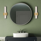 HK-GEORGETTE-LED1-LCB Georgette Small LED  Bathroom Wall Light  Laquered Brass