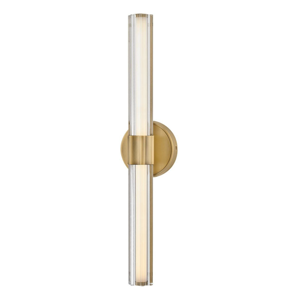 HK-GEORGETTE-LED2-LCB Georgette Medium LED Bathroom  Wall Light  Laquered Brass