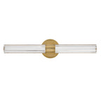 HK-GEORGETTE-LED2-LCB Georgette Medium LED Bathroom  Wall Light  Laquered Brass
