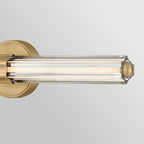 HK-GEORGETTE-LED2-LCB Georgette Medium LED Bathroom  Wall Light  Laquered Brass
