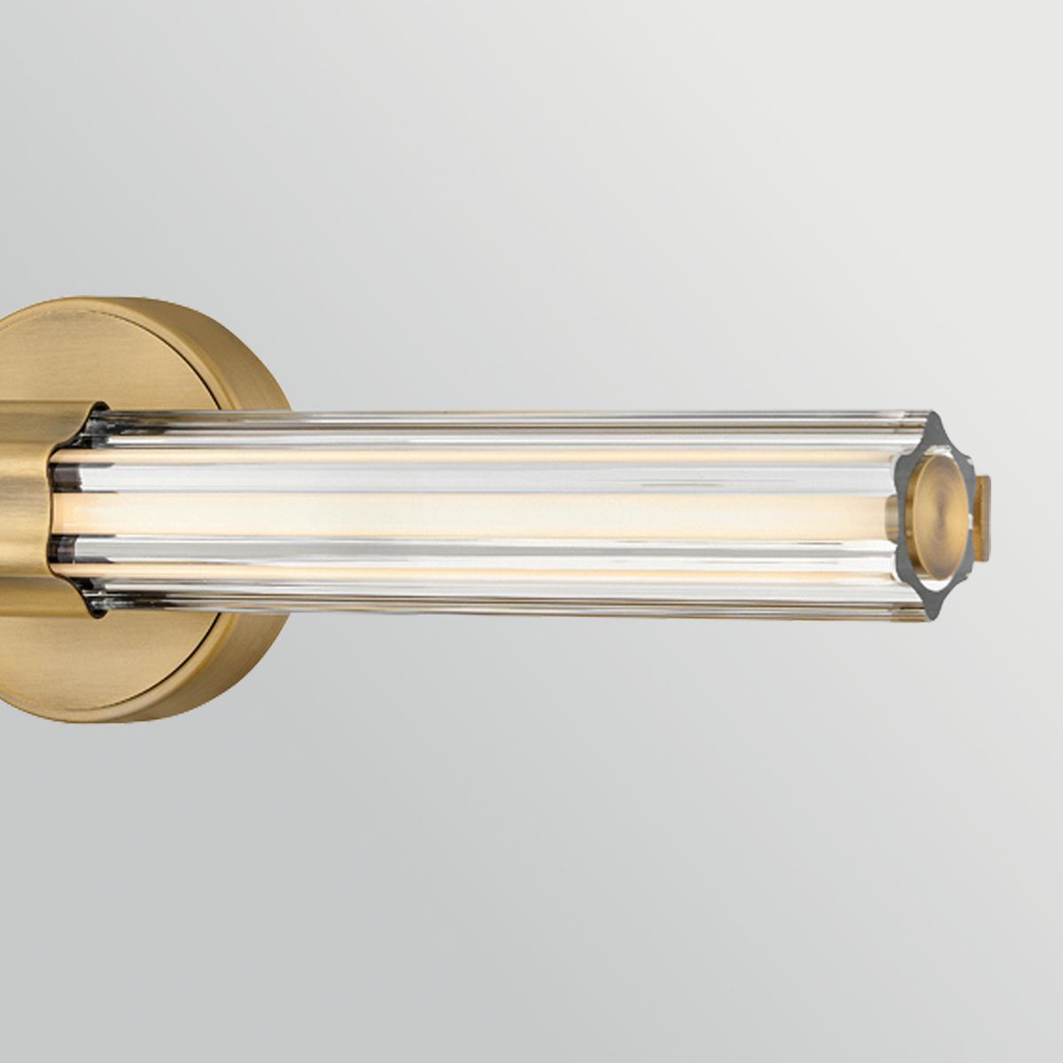 HK-GEORGETTE-LED2-LCB Georgette Medium LED Bathroom  Wall Light  Laquered Brass
