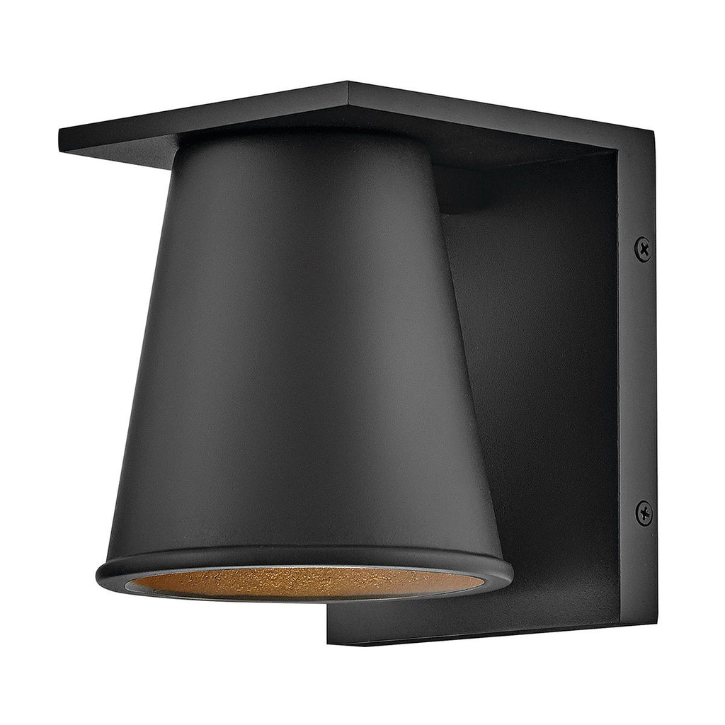 HK-HANS-S-BLK Hinkley Coastal Small  Outdoor Wall Lantern Textured Black