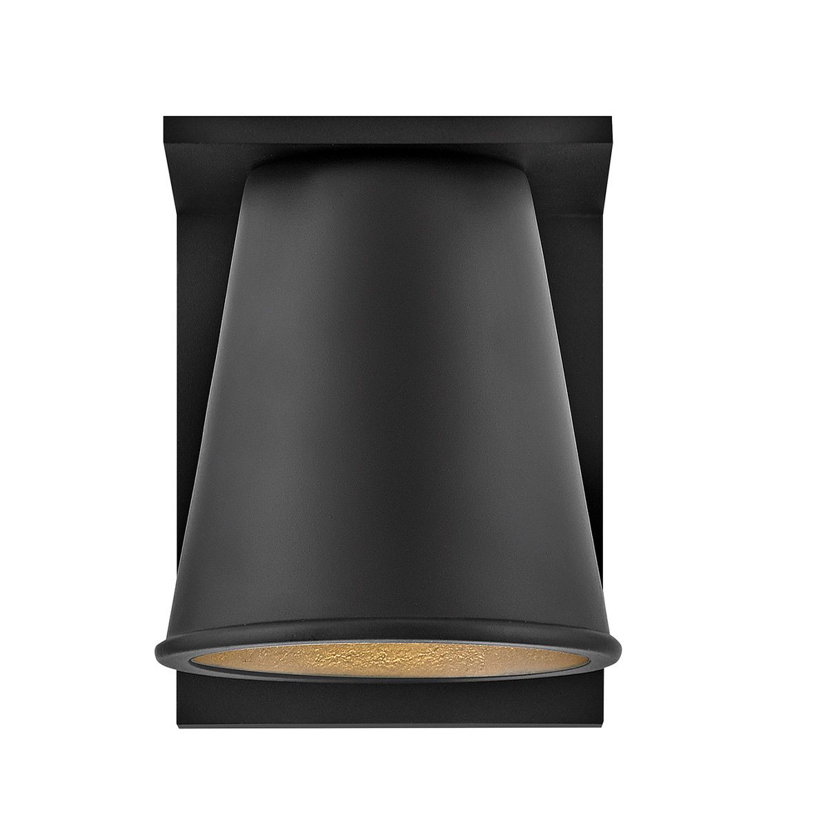 HK-HANS-S-BLK Hinkley Coastal Small  Outdoor Wall Lantern Textured Black