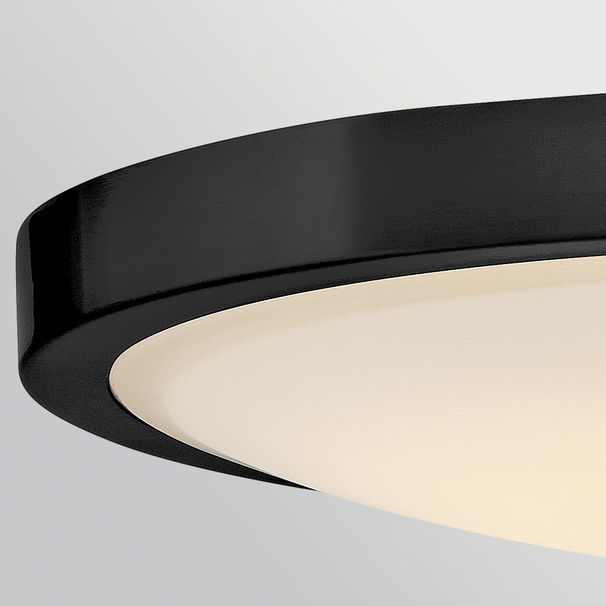 HK-KIERAN-LED-SF-BK-LCB Kieran LED Semi-Flush Black & Brass