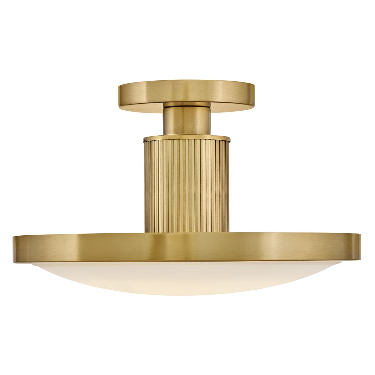 HK-KIERAN-LED-SF-LCB Kieran LED Semi-Flush Laquered Brass