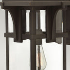 HK-MANHATTAN2-L Manhattan 1 Light Large Outdoor  Wall Lantern Oil Rubbed Bronze