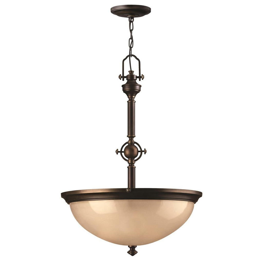 HK-MAYFLOWER-P-C Mayflower 3 Light Pendant Olde Bronze